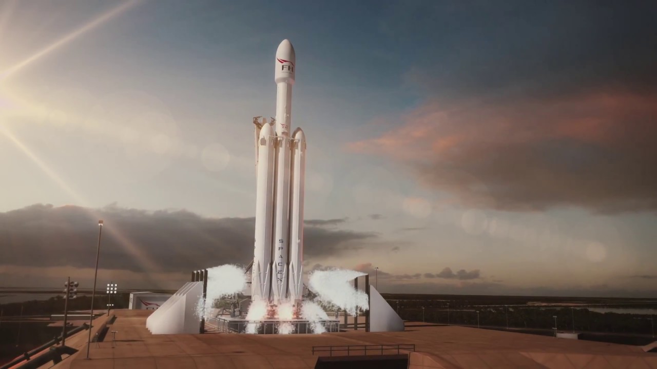 #видео | SpaceX опубликовала 3D-анимацию предстоящего запуска Falcon Heavy