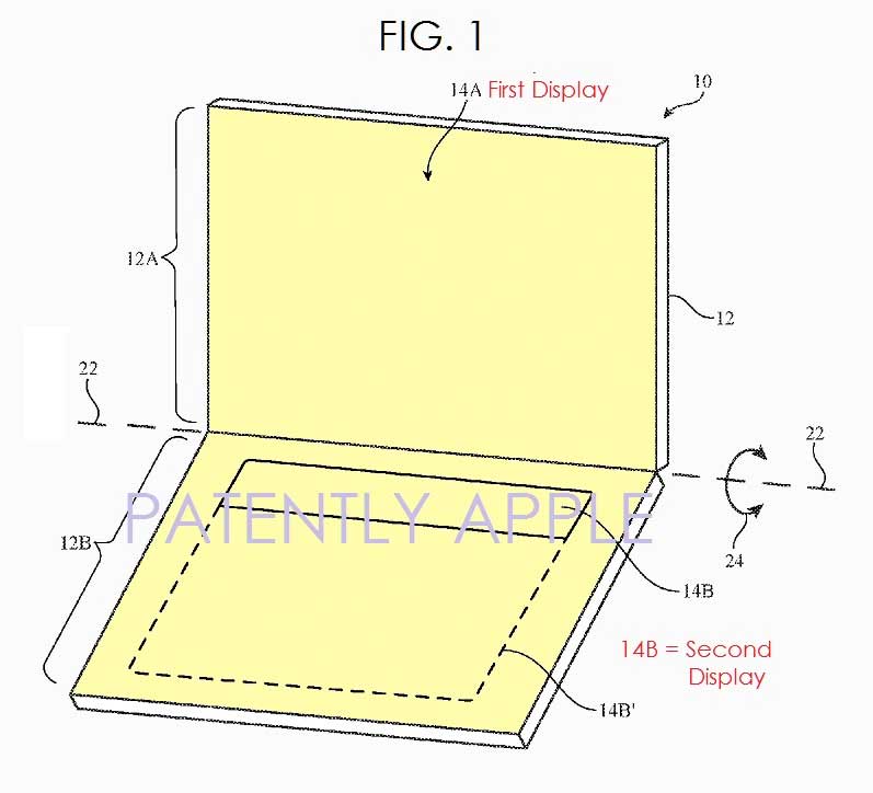 Apple запатентовала MacBook с экраном-клавиатурой