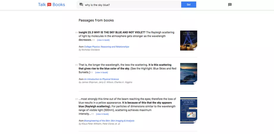 Google предлагает поговорить с книгами