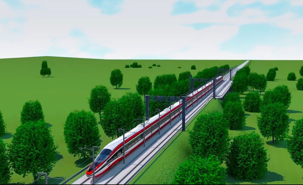 РЖД показали концепт первого российского высокоскоростного поезда