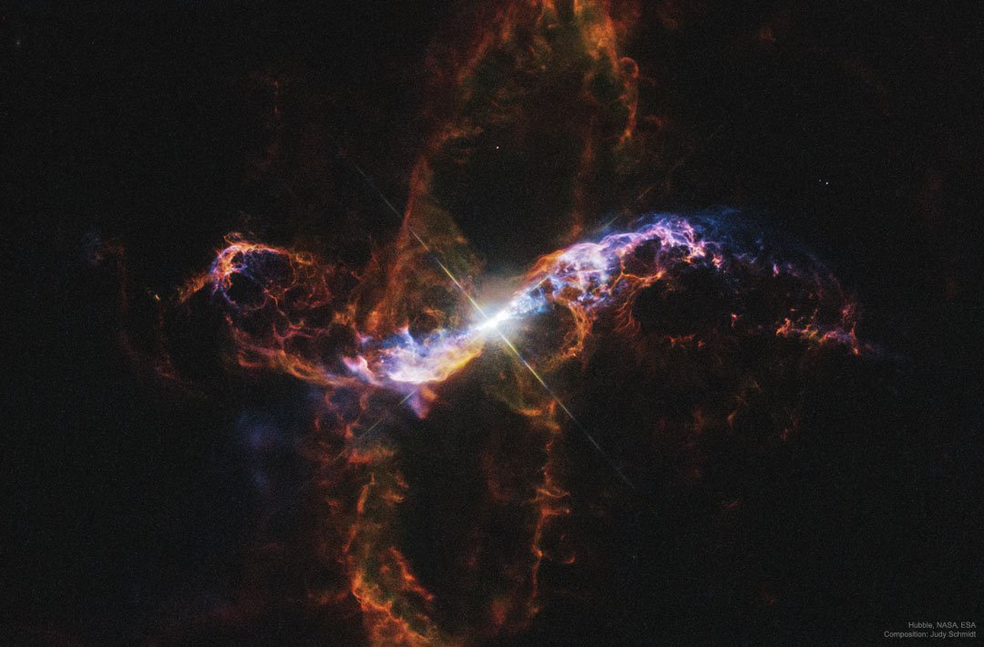 Астрономы поделились реальной фотографией двух звезд, уничтожающих друг друга